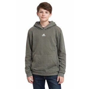 Adidas Youth Large 14/16 Olive Green Hoodie Pullover Logo Sweatshirt